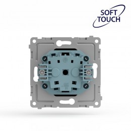 Розетка 1-м СП Pixel IP44 с заземл. с крышкой механизм карбон TOKOV ELECTRIC TKE-PX-R1ZSW1-C14-IP44