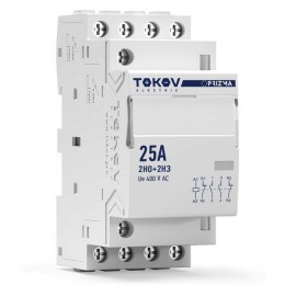 Контактор модульный 36мм 25А 230В АС 2НО 2НЗ PRIZMA TOKOV ELECTRIC TKE-PZ-MC-2-25-230-22