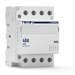 Контактор модульный 54мм 40А 230В АС 4НО PRIZMA TOKOV ELECTRIC TKE-PZ-MC-3-40-230-40