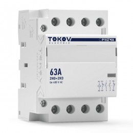 Контактор модульный 54мм 63А 230В АС 2НО 2НЗ PRIZMA TOKOV ELECTRIC TKE-PZ-MC-3-63-230-22