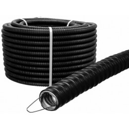 Металлорукав в ПВХ изоляции Р3-ЦПнг 32 черн. (уп.20м) TOKOV ELECTRIC TKE-MR-PVC-32-20-C05