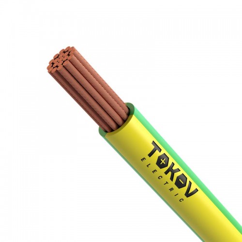 Провод TOKOV ELECTRIC ПуГВнг(А)-LS 1х6 Ж/З 450/750В (уп.100м) 000011538