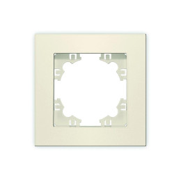 Рамка 1-м Афина сл. кость (ivory) Universal A0053-I