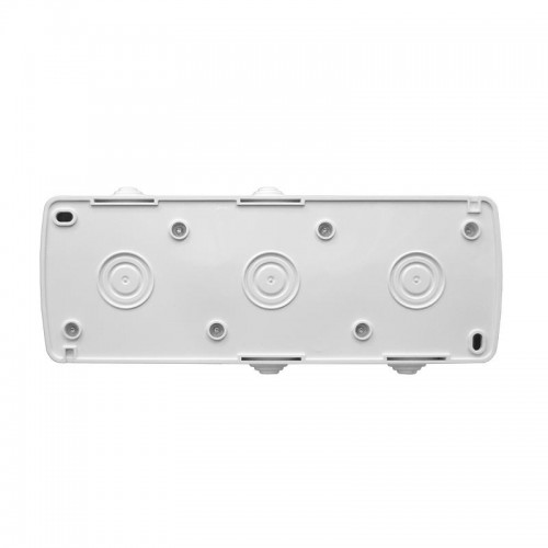 Блок ОП Клио 2-кл. выкл. 10А + розетка 2-м 16А 250В с заземл. с прозр. крышкой бел. Universal К2240