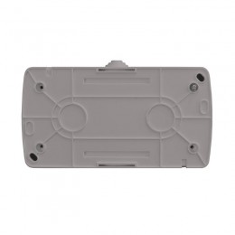 Блок ОП Клио 1-кл. выкл. 10А + розетка 1-м 16А 250В с заземл. с прозр. крышкой сер. Universal К2237-Gr