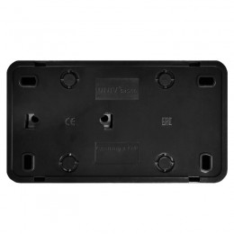 Блок ОП Олимп 2-кл. выкл. 10А + роз. с заземл. 16А 220В горизонт. черн. Universal 7946810