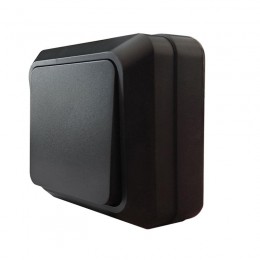 Выключатель 1-кл. ОП Олимп 10А IP20 черн. Universal 2209