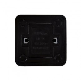 Выключатель 2-кл. ОП Олимп 10А IP20 черн. Universal 2213