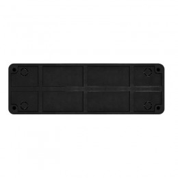 Розетка 4-м ОП Олимп 16А IP20 без заземл. черн. Universal 2219