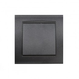 Выключатель 1-кл. СП Бриллиант 10А IP20 в сборе графит Universal 7947366-Gr