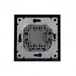 Выключатель 1-кл. СП Бриллиант 10А IP20 с подсветкой в сборе графит Universal 7947397-Gr