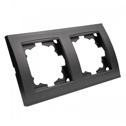 Рамка 2-м Бриллиант горизонт. графит Universal 7947465-Gr