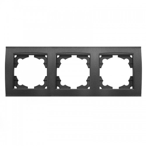 Рамка 3-м Бриллиант горизонт. графит Universal 7947489-Gr