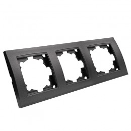 Рамка 3-м Бриллиант горизонт. графит Universal 7947489-Gr