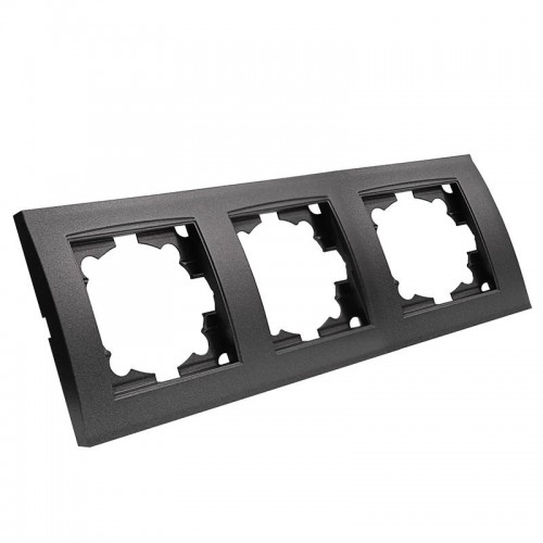 Рамка 3-м Бриллиант горизонт. графит Universal 7947489-Gr