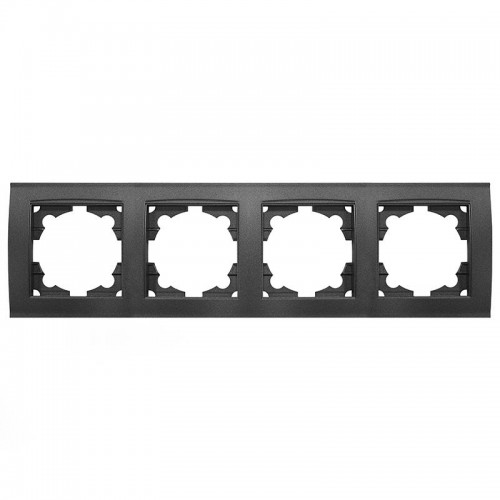 Рамка 4-м Бриллиант горизонт. графит Universal 7947502-Gr