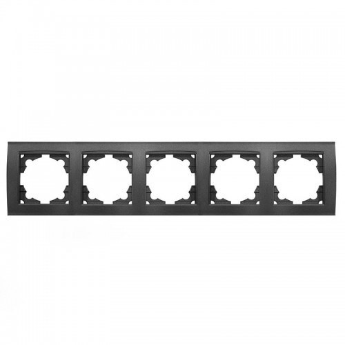 Рамка 5-м Бриллиант горизонт. графит Universal 1028-Gr