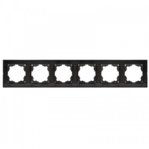 Рамка 6-м Бриллиант горизонт. графит Universal 1030-Gr