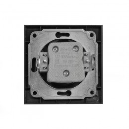 Розетка 1-м СП Бриллиант 16А IP20 с заземл. в сборе графит Universal 7947625-Gr