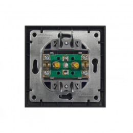 Розетка телевизионная TV 1-м СП Бриллиант в сборе графит Universal 7947571-Gr