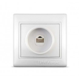 Розетка компьютерная СП Севиль 16А IP29 бел. UNIVersal С0051