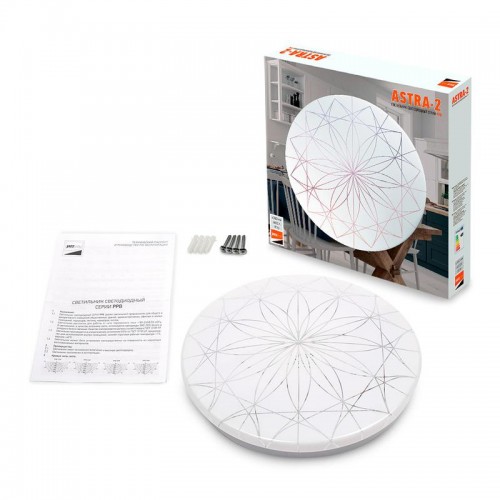 Светильник светодиодный декоративный PPB Astra-2 36Вт 4000К IP20 d380х65 настенно-потолочный бытовой JazzWay 5027046