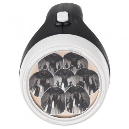 Фонарь аккумуляторный ручной AccuF2-L07-bk 7LED 2 режима: 100проц./25проц. аккум. 0.4А.ч выдвижная вилка индикатор зарядки черн. ФАZА 5000810