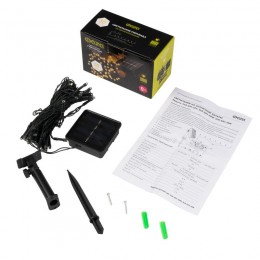 Светильник светодиодный садовый SLR-G01- 50Y гирлянда 50 желт. LED на солнечн. батарее ФАZА 5027299