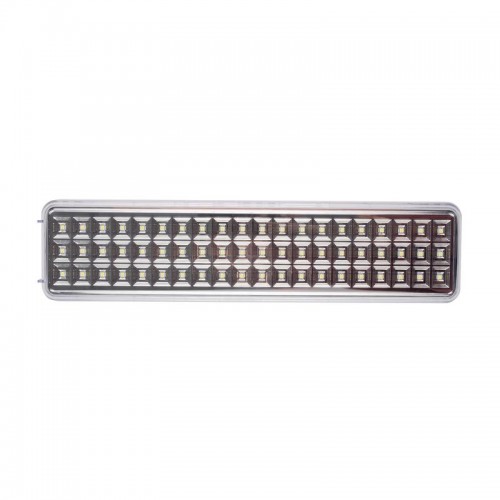 Фонарь-светильник аккумуляторный Accu9-L60-wh аварийный 60SMD яркий 300лм 2ч/эконом 90лм 6ч 220В аккум. Li-ion 3.7В 2.4А.ч бел. JazzWay 5024540