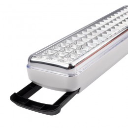 Фонарь-светильник аккумуляторный Accu9-L60-wh аварийный 60SMD яркий 300лм 2ч/эконом 90лм 6ч 220В аккум. Li-ion 3.7В 2.4А.ч бел. JazzWay 5024540