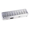 Фонарь-светильник аккумуляторный Accu9-L30-wh аварийный 30SMD яркий 300лм 2ч/эконом 90лм 6ч 220В аккум. Li-ion 3.7В 1.2А.ч бел. JazzWay 5024533