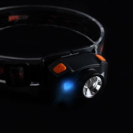 Фонарь аккумуляторный налобный AccuH1-L5WZ-og zoom LED 5Вт + 2хRED SMD IP54 5 режимов: 100проц. 180лм 3.5ч/50проц. 110лм 5.5ч/30проц. 65лм 15ч/красн. 28ч/мигающ. красн. 12ч аккум. 0.8А.ч управл. жестами черн./оранж. JazzWay 5036611