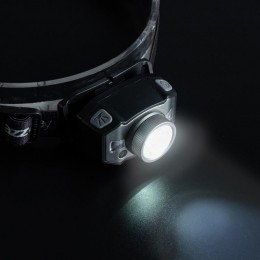 Фонарь аккумуляторный налобный AccuH1-L5WZ-bk zoom LED 5Вт + 2хRED SMD IP54 5 режимов: 100проц. 180лм 3.5ч/50проц. 110лм 5.5ч/30проц. 65лм 15ч/красн. 28ч/мигающ. красн. 12ч аккум. 0.8А.ч управл. жестами черн./сер. JazzWay 5036642