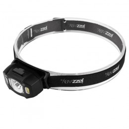 Фонарь аккумуляторный налобный AccuH3-L5W-bk LED 5Вт + 2хRED SMD IP54 5 режимов: 100проц. 180лм 3.5ч/50проц. 110лм 5.5ч/30проц. 65лм 15ч/красн. 28ч/мигающ. красн. 12ч аккум. управл. жестами черн. JazzWay 5036703
