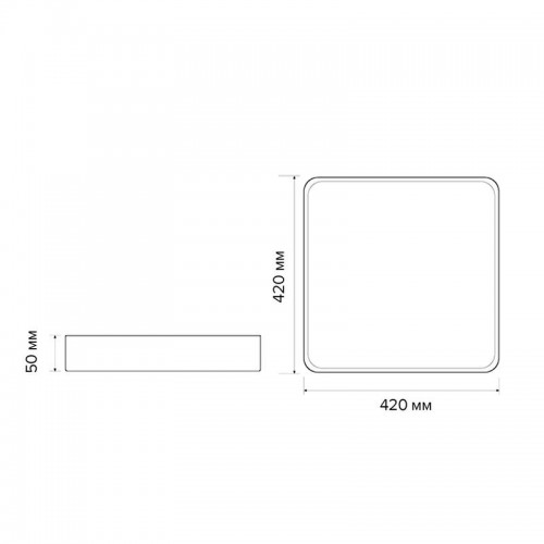 Светильник светодиодный декоративный PPB Scandic-S DIM 72Вт 3000-6500К IP20 настенно-потолочный бытовой диммир. GR/W JazzWay 5037397