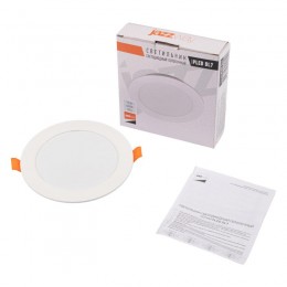 Светильник светодиодный PLED DL7 WH Downlight 10Вт 4000К 120х26мм IP54 ДВО встраив. Pro JazzWay 5042520
