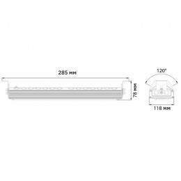Светильник светодиодный PPI-04 50Вт 5000К IP65 230В/50Гц ДСП для высоких пролетов Pro JazzWay 5044357