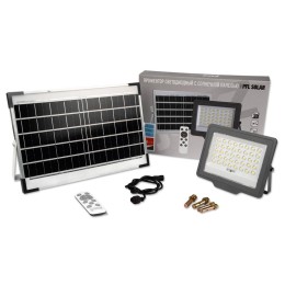 Прожектор светодиодный PFL SOLAR 100 6500К IP65 ДО с солнечн. панелью и пультом в комплекте JazzWay 5044418