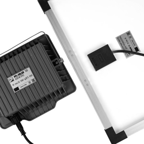 Прожектор светодиодный PFL SOLAR 100 6500К IP65 ДО с солнечн. панелью и пультом в комплекте JazzWay 5044418