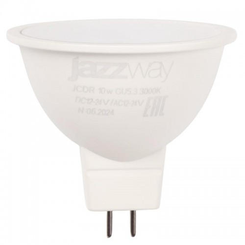 Лампа светодиодная низковольтная PLED-SP JCDR MO 10Вт 3000К тепл. бел. GU5.3 12-24В AC/DC Pro JazzWay 5049703