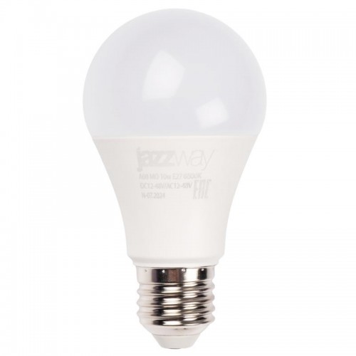 Лампа светодиодная низковольтная PLED-A60 MO 10Вт 6500К холод. бел. E27 12-48В AC/DC Pro JazzWay 5050532