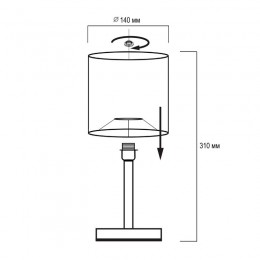 Светильник настольный JH1-01-iv 1х60Вт E27 (основа: натуральное дерево) IP20 JazzWay 5058231