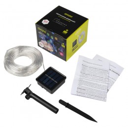 Светильник светодиодный садовый SLR-G06-100M 100LED дюралайт RGB мультицвет (заменяемый Ni-MH 500мА.ч аккумулятор) ФАZА 5060081