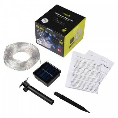 Светильник светодиодный садовый SLR-G06-100W 100LED дюралайт (заменяемый Ni-MH 500мА.ч аккумулятор) бел. ФАZА 5060098