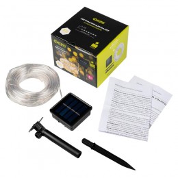 Светильник светодиодный садовый SLR-G06-100Y 100LED дюралайт (заменяемый Ni-MH 500мА.ч аккумулятор) желт. ФАZА 5060104