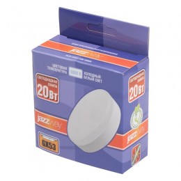 Лампа светодиодная PLED-GX53 20Вт 5000К холод. бел. GX53 JazzWay 5065345