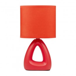 Светильник настольный JH2-01-og E14 IP20 170х100х300мм керамика; ткань; PVC-пластик оранж. JazzWay 5062290