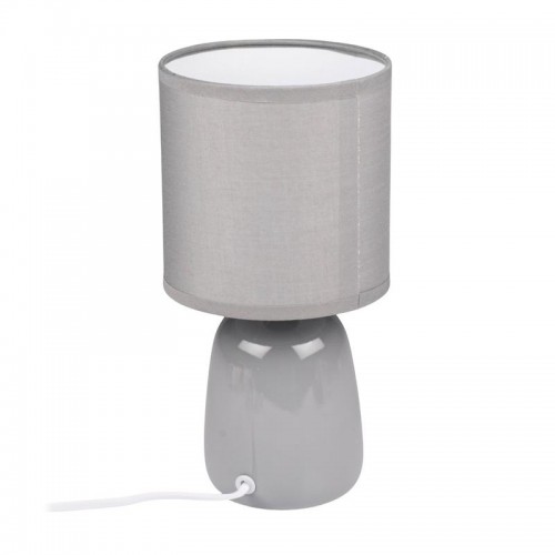 Светильник настольный JH2-02-gy E14 IP20 130х130х255мм керамика; ткань; PVC-пластик сер. JazzWay 5062320