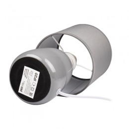 Светильник настольный JH2-02-gy E14 IP20 130х130х255мм керамика; ткань; PVC-пластик сер. JazzWay 5062320