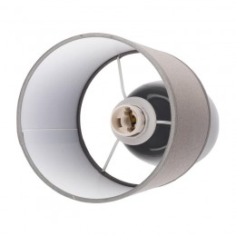 Светильник настольный JH2-02-gy E14 IP20 130х130х255мм керамика; ткань; PVC-пластик сер. JazzWay 5062320